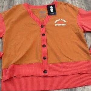 Women's Cardigan - Orange and Pink